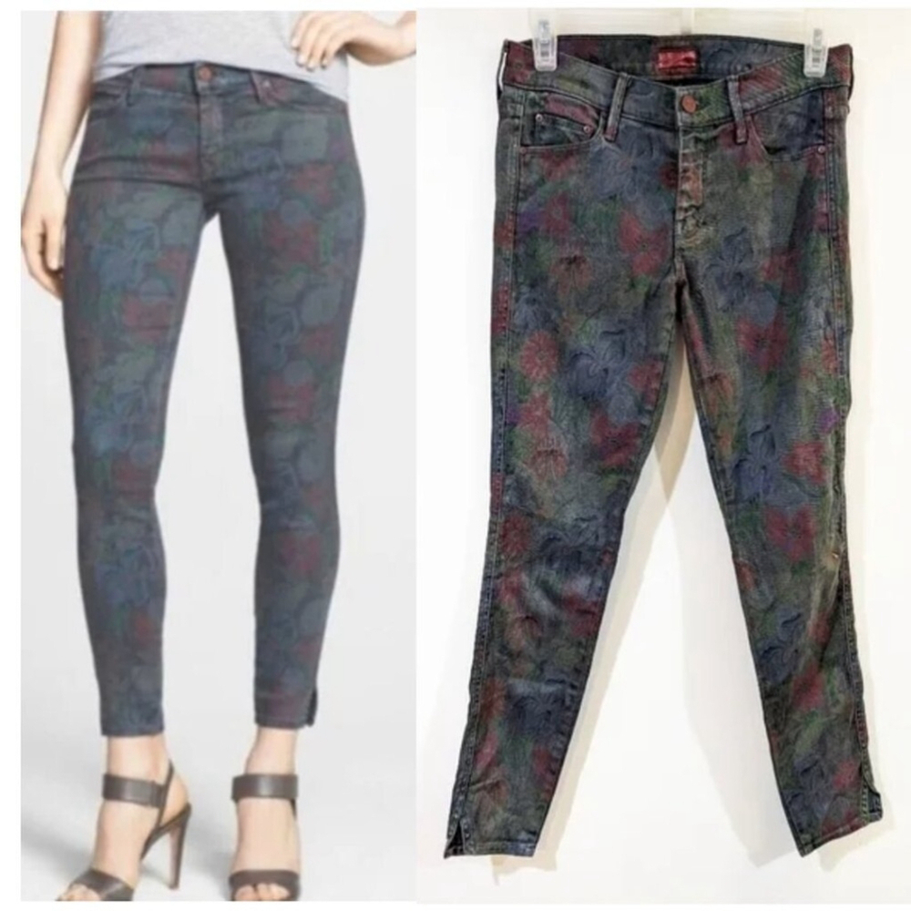 Mother | The Vamp Skinny Jeans in Ghosts & Roses floral